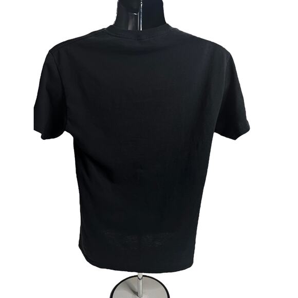 Disney Mickey Mouse Black Shirt with White Comic Strip Panels Silhouette of Head - Picture 3 of 8